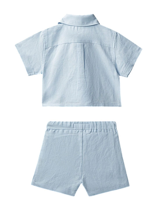 Calvin Klein Παιδικό Σετ με Σορτς Breezy Blue 2τμχ