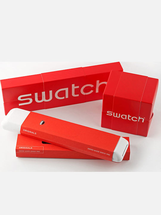 Swatch Ceas Bărbătesc cu Baterie cu Brățară Metalică Verde