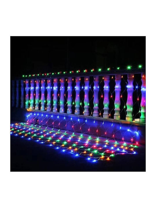 160 LED Weihnachtsbeleuchtung 2m x 200cm RGB Netz Typ