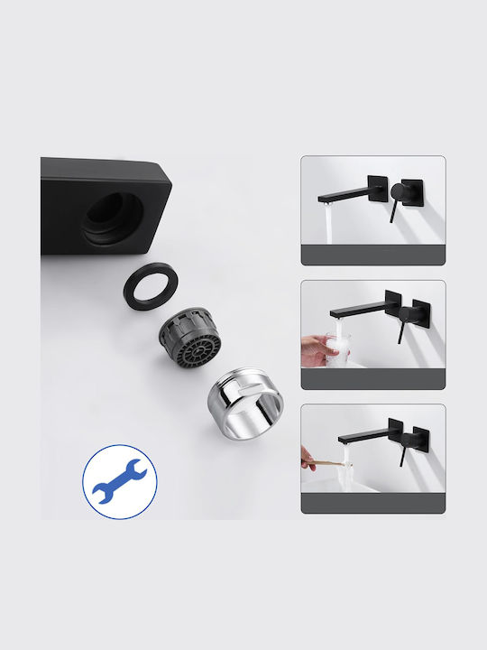 Mixing Sink Faucet Tall Black