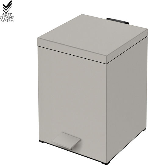 Sanco Μεταλλικό Καλαθάκι Μπάνιου Soft Close 5lt