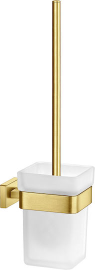 Sanco Glass Toilet Brush Bathroom Gold