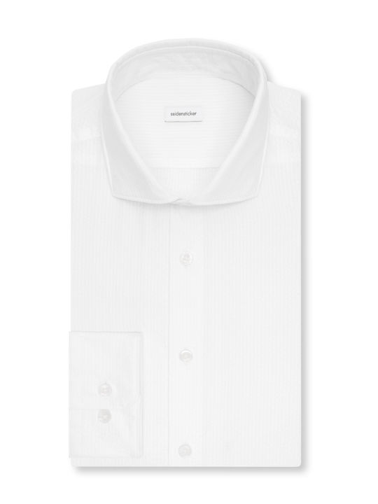 Long Sleeve Shirt in Narrow Fit White