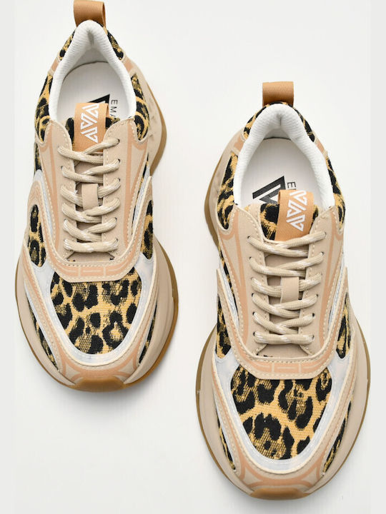 Women's Chunky Sneakers Beige