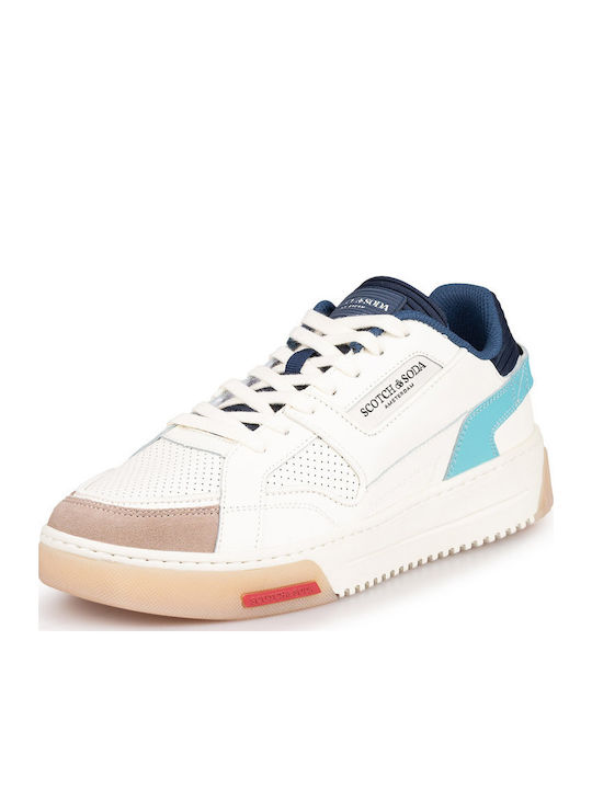 Scotch & Soda Sneakers Λευκό-μπλε