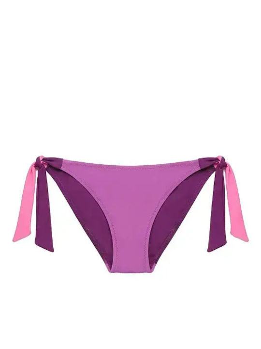 Bikini Slip with Laces Violet
