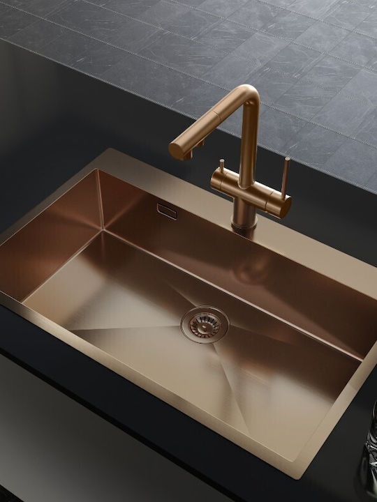 Helika Akvaduo Plus Kitchen Faucet Counter with Shower Copper