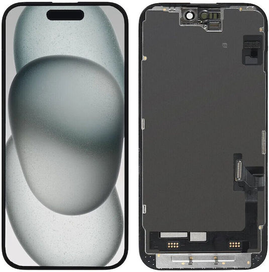 Οθόνη OLED με Μηχανισμό Αφής για Apple Iphone 15 Plus (Μαύρο)