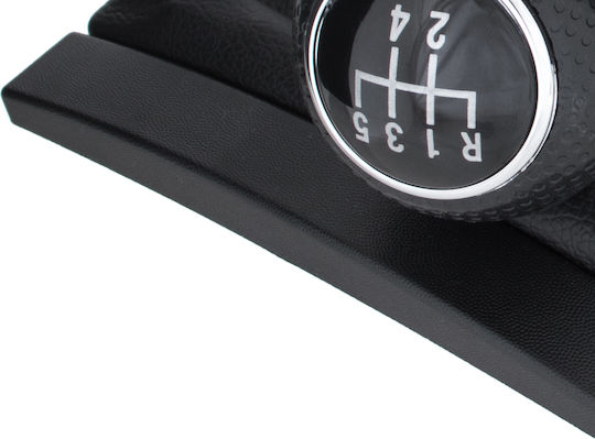 Seat Cordoba Ii 02-09 Black Gear Shift Knob + Gaiter Frame 5 Speeds