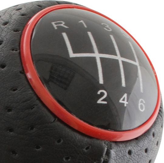 Audi A3 8l 96-03 Schaltknopf Schwarz + Roter Ring 6-Gang