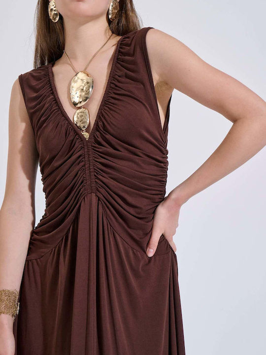 Summer Maxi Dress Brown
