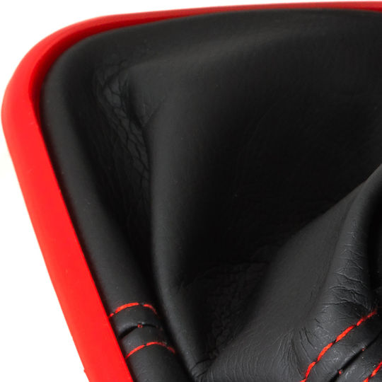 Vw Golf Iv 97-06 Gear Shift Knob + Boot Red Frame