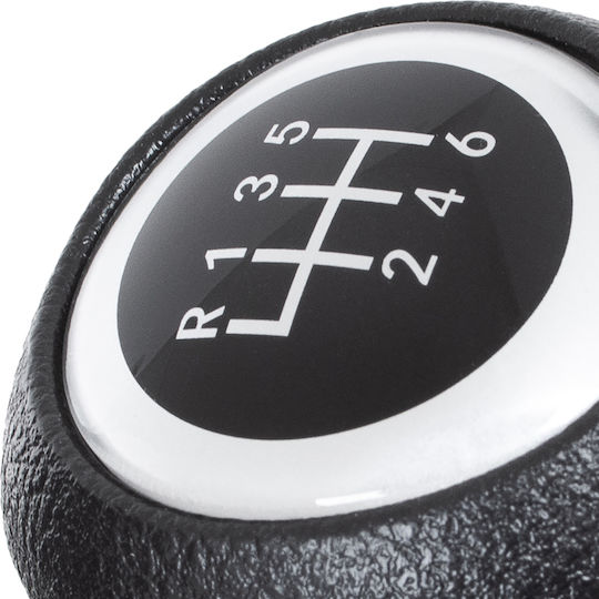 Mazda 6 Iii 2013 Gear Shift Knob Black + Silver 6 Speeds