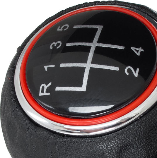 Vw Golf Vii 2012 Black + Chrome 5 Speed Gti Design Gear Shift Knob