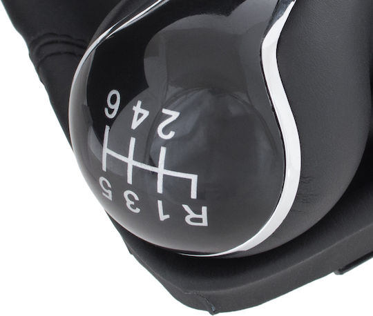 Seat Leon Iii 12-17 Black Eco Leather Gear Shift Knob + Gaiter Frame 6 Gears
