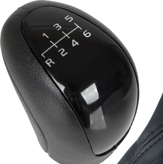 Mercedes Sprinter 906 06-13 Black Gear Shift Knob + Gaiters Frame White 6-speed Pattern