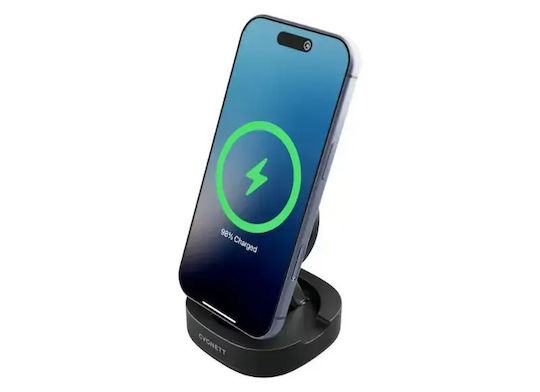 Cygnett Аσύρματος Зарядител Qi2 Черен Chargebase