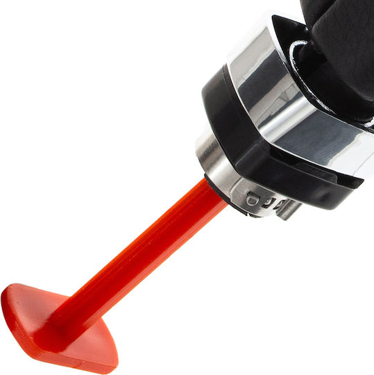 Vw Caddy Iii 04-15 Automatic Gear Shift Knob Black Eco-leather + Chrome