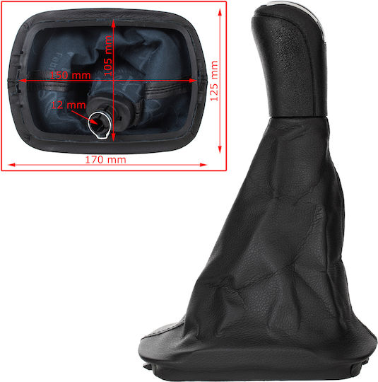 Skoda Fabia I 99-08 Black Gear Shift Knob + Boot