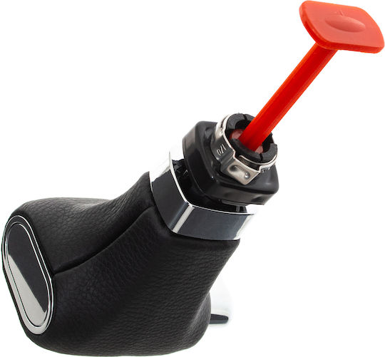 Vw Golf V 03-09 Automatik-Schaltknopf Schwarz Eco-Leder + Chrom