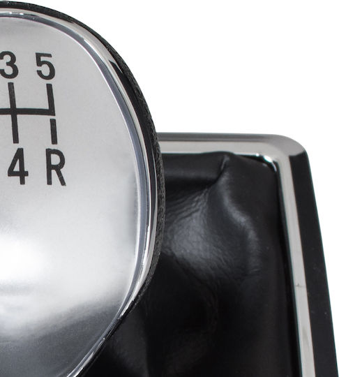 Ford Focus Mk2 04-11 Silver Gear Shift Knob + Gaiter Chrome Frame 5 Speed
