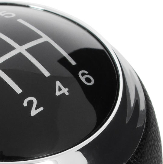 Hyundai Veloster 11-18 Black Leather 6 Speed Shift Knob