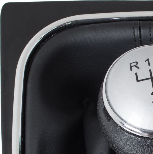 VW Turan 09-12 Mâner Schimbător Viteze Argintiu + Negru Cadru Cromat 6 Viteze
