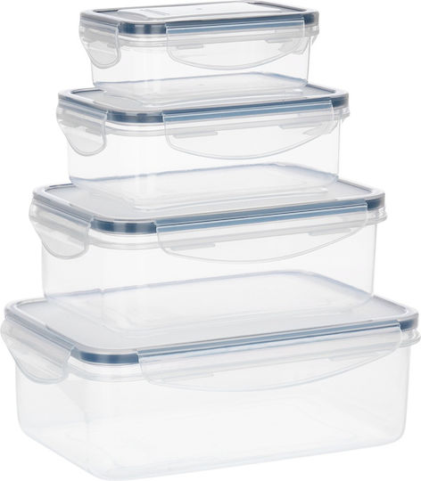 Vilde Set Cutii De Prânz Transparente 4 Bucăți Vilde Set Cutii De Prânz Transparente 4 Bucăți