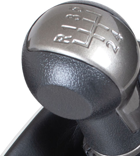 Seat Altea 2004 Schwarzer Beiger Schaltknopf + Schaltmanschette Chromrahmen 5 Gänge