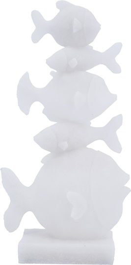 Artekko Figurină Decorativă Pește Din Polirosină 16x8.2x30.5cm