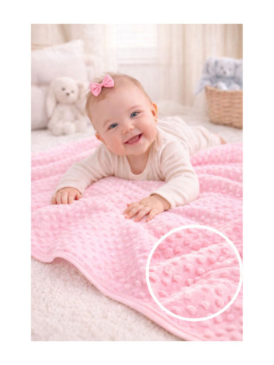 SteweHome Nursery Swaddling Cotton Ecru Blanket 100x90cm