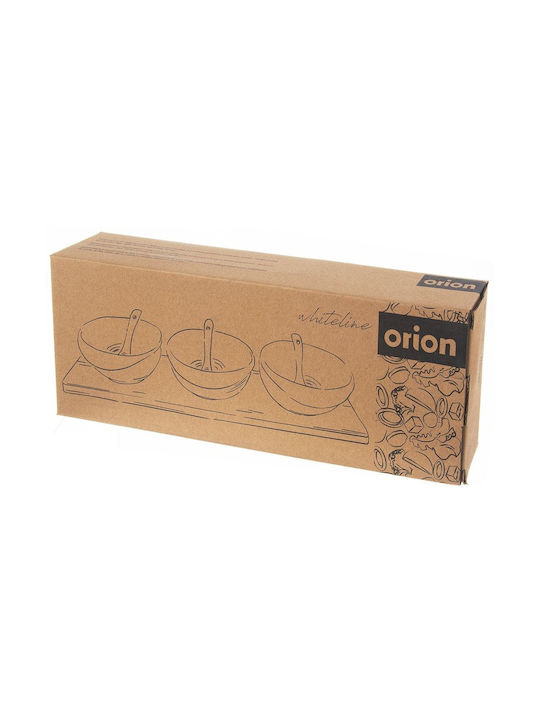Orion Round Porcelain White Serving Bowls 7 Pieces
