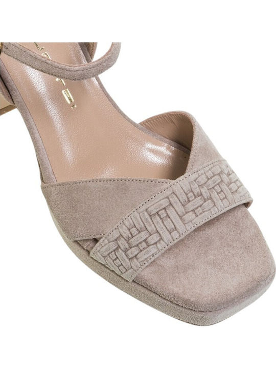 Leather Beige Sandals