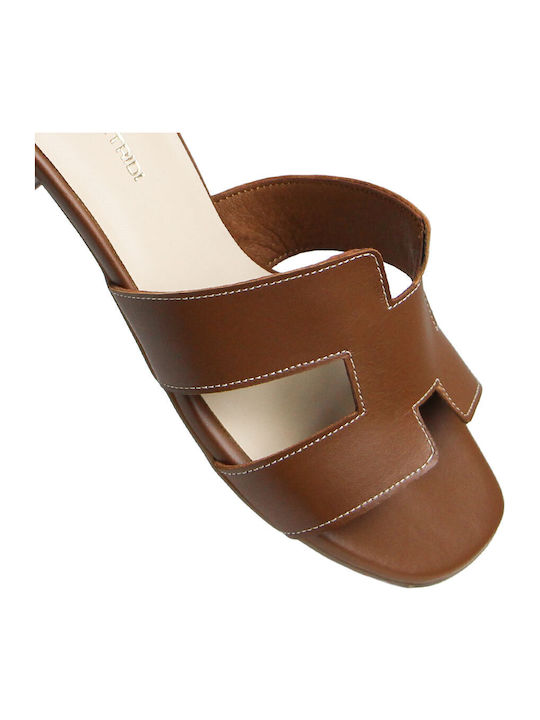 Leather Tabac Brown Sandals K2535 002