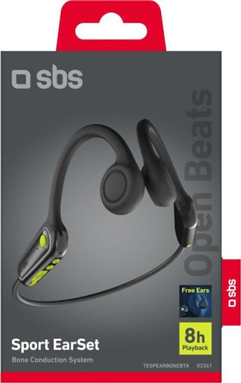 SBS Bone Conduction Bluetooth Handsfree Headphones with Sweat Resistance Black