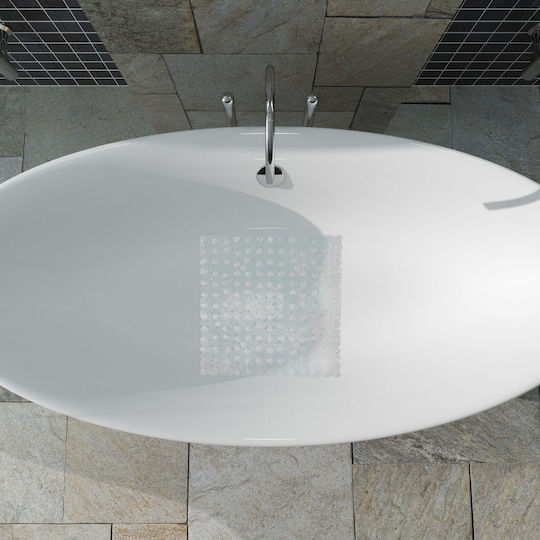 Relaxdays Covoare Antiderapante Cada De Baie Cu Ventuze Gri 53x53cm