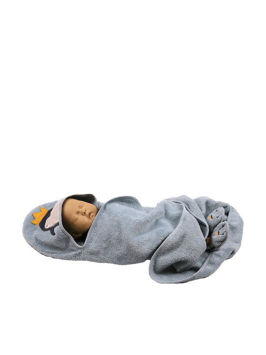 SteweHome SteweHome Baby-Badetuch mit Kapuzen Ecru 100x75cm