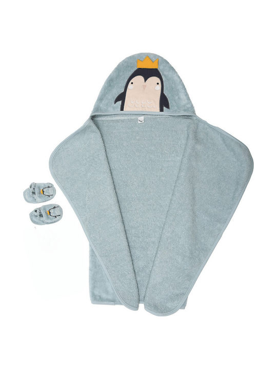SteweHome SteweHome Baby-Badetuch mit Kapuzen Ecru 100x75cm