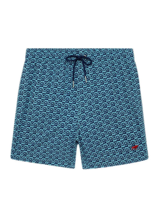 Costum de Baie Bărbați Bermude Blue Wave cu Model