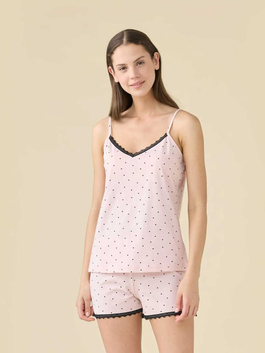 Noidinotte Лятно Памучно Babydoll Розово Червено All