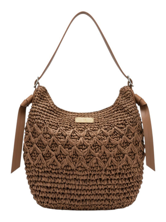 Straw Women's Shoulder Bag Khaki