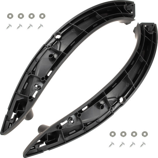 Bmw 3 F34 Gran Turismo 12-19 Front Left + Right Black Interior Door Handle 2 Pcs Set