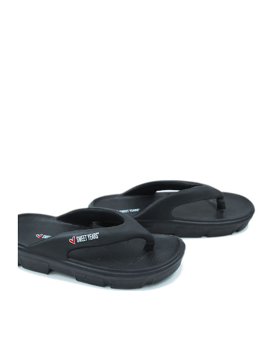 Flip Flops In Black Colour