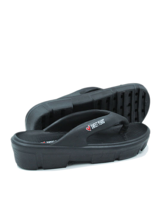Flip Flops In Black Colour
