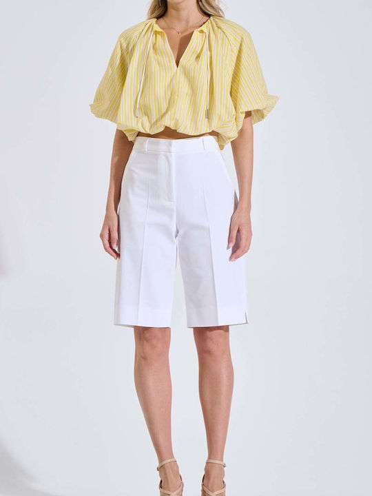 Women's Bermudas White 10-060841-0-White-S