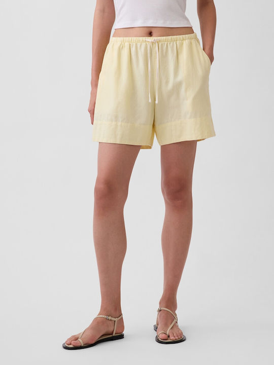 Women's Linen Shorts Maize Yellow