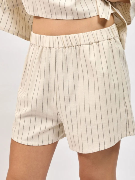 Collectiva Noir Women's Shorts Beige