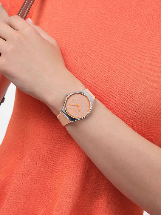 Swatch Ρολόι Μπαταρίας με Καουτσούκ Λουράκι Swatch Ρολόι Μπαταρίας με Καουτσούκ Λουράκι