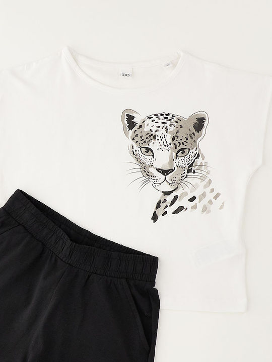 Kids Clothing Set with Shorts Summer 2 Pieces Optical White