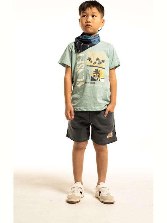 Kids Set with Shorts Summer 2 Pieces Turquoise